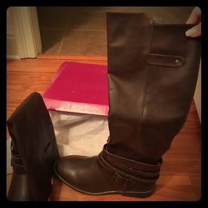 Dark brown Tall rampage boots
